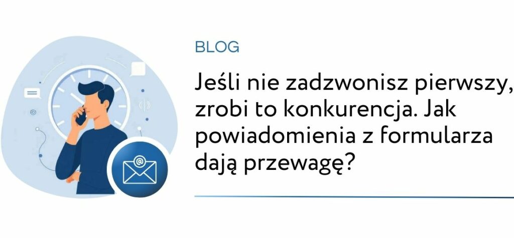 wpis blogowy - powiadomienia z formularza